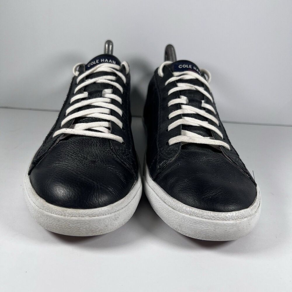 Cole Haan Trafton Club Court II Low Lace Up Black Leather Shoes Women's 9 - Picture 2 of 8